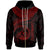 Vanuatu Polynesian Zip up Hoodie Vanuatu Waves (Red) Unisex Red - Polynesian Pride