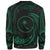 Chuuk Polynesian Sweater - Green Tribal Wave - Polynesian Pride