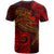 Samoa T Shirt Red Shark Polynesian Tattoo - Polynesian Pride