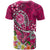 Tahiti T Shirt Turtle Plumeria (Pink) - Polynesian Pride