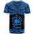 Samoa Polynesian Custom T Shirt Samoa Pride Blue Version - Polynesian Pride