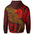 Tahiti Hoodie Red Shark Polynesian Tattoo - Polynesian Pride