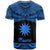 Nauru Polynesian T Shirt Nauru Pride Blue Version - Polynesian Pride