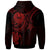 Tahiti Custom Zip up Hoodie Red Turtle - Polynesian Pride