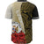 Niue Polynesian Baseball Shirt - Coat Of Arm With Hibiscus Gold - Polynesian Pride