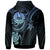 Tahiti Custom Hoodie Blue Turtle - Polynesian Pride