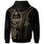 Guam Custom Hoodie Gold Turtle - Polynesian Pride