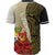 Tonga Polynesian Baseball Shirt - Coat Of Arm With Hibiscus Gold - Polynesian Pride