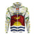 Kiribati Flag Mix Plumeria Frangipanis flower Zip up Hoodie LT20 Unisex Green - Polynesian Pride