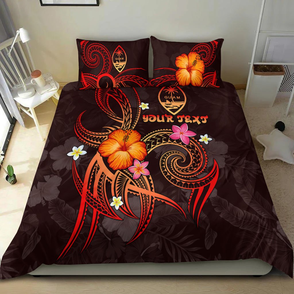 Guam Polynesian Personalised Bedding Set - Legend of Guam (Red) Red - Polynesian Pride