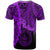 Palau Polynesian T Shirt Tribal Wave Tattoo Purple - Polynesian Pride