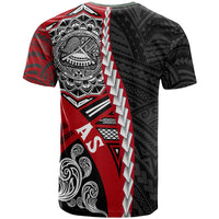 American Samoa Polynesian Custom T Shirt Wave Tattoo - Polynesian Pride
