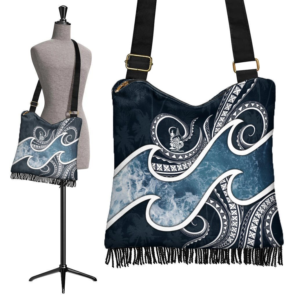 New Caledonia Polynesian Boho Handbag - Ocean Style One Style One Size Blue - Polynesian Pride