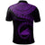 Tokelau Polynesian Custom Polo Shirt Tokelau Waves (Purple) - Polynesian Pride