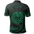 Tahiti Polynesian Custom Polo Shirt Green Tribal Wave - Polynesian Pride