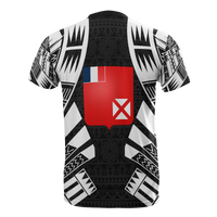 Wallis and Futuna T Shirt Wallis and Futuna Coat of Arms Polynesian Tattoo Style - Polynesian Pride