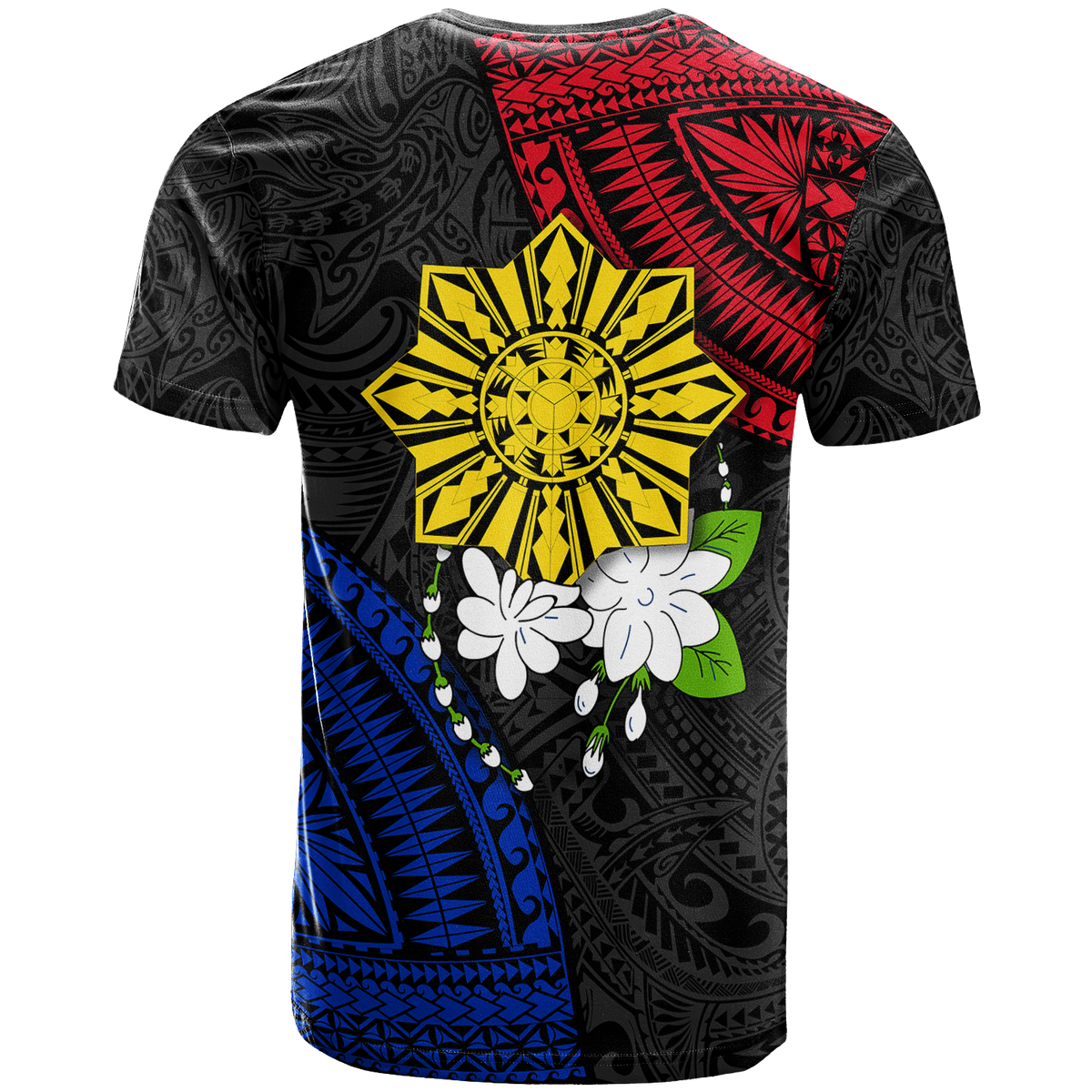 Custom Philippines Sampaguita Filipino Sun T Shirt LT12 - Polynesian Pride
