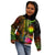 Marshall Islands Polynesian Zip up Hoodie Hibiscus and Banana Leaves - Polynesian Pride