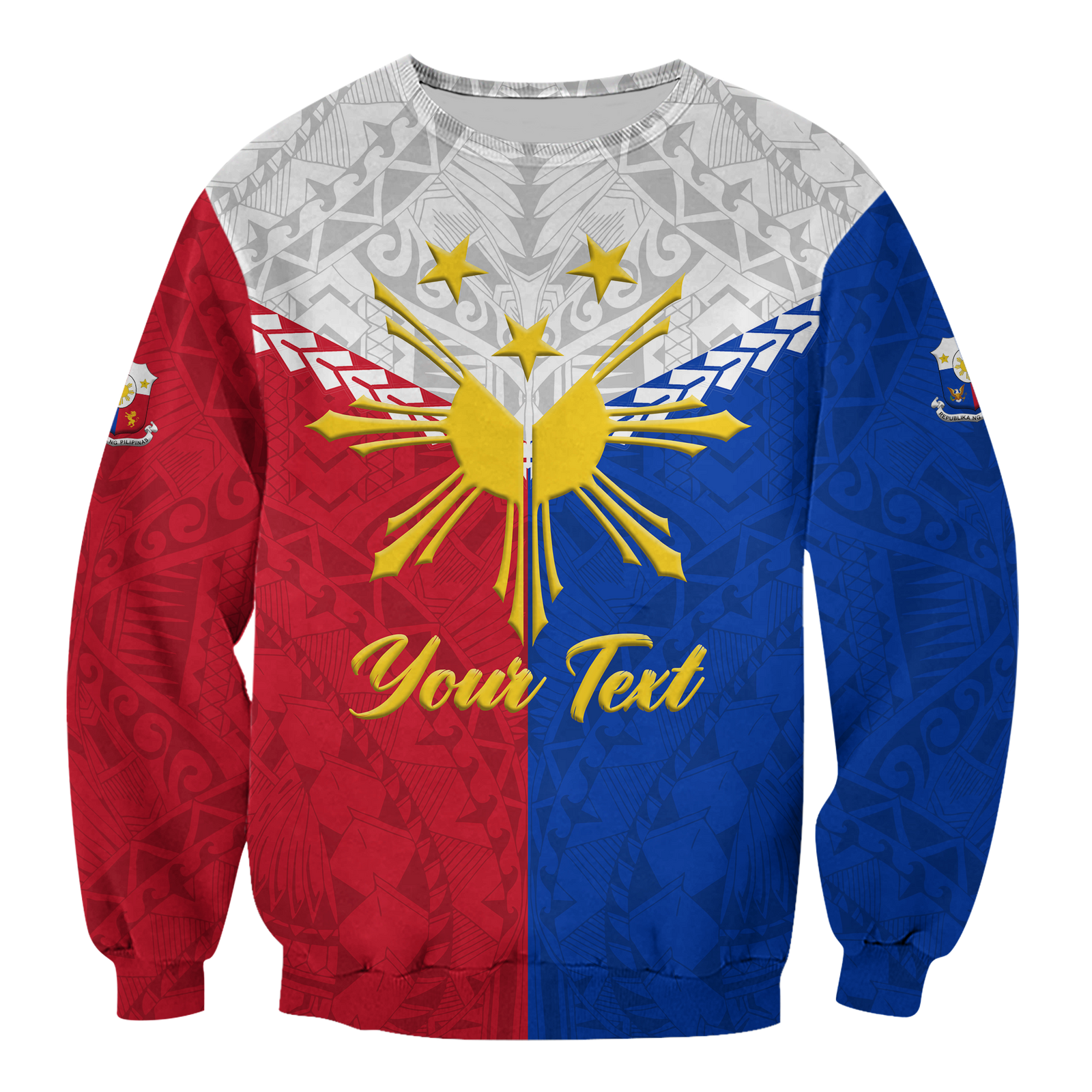 (Custom Personalised) The Philippines Legend Sweatshirt - LT12 Unisex Red - Polynesian Pride