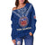 Toa Samoa Rugby Women Off Shoulder Sweatshirt - Samoan Warrior Pride - LT12 - Polynesian Pride