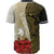 Yap Polynesian Custom Personalised Baseball Shirt - Coat Of Arm With Hibiscus Gold - Polynesian Pride