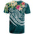 Fiji Polynesian T Shirt Summer Plumeria (Turquoise) - Polynesian Pride