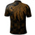 Tonga Custom Polo Shirt Polynesian Wings (Golden) - Polynesian Pride