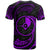 Yap Micronesia All Over T Shirt Purple Tribal Wave - Polynesian Pride