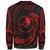 Yap Polynesian Custom Personalised Sweater - Red Tribal Wave - Polynesian Pride