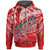 Samoa Polynesian Zip up Hoodie Independence Day Red Version Unisex Red - Polynesian Pride