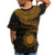 Nauru Polynesian T Shirt Nauru Waves (Golden) - Polynesian Pride