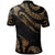 Palau Custom Polo Shirt Polynesian Tattoo Gold Version - Polynesian Pride