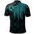 Tonga Custom Polo Shirt Polynesian Wings (Turquoise) - Polynesian Pride