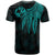 Tonga Custom T Shirt Polynesian Wings (Turquoise) - Polynesian Pride