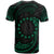 Cook Islands Polynesian Custom T Shirt Green Tribal Wave - Polynesian Pride