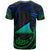 Tokelau Polynesian Custom T Shirt Blue Tribal Wave Ver.02 - Polynesian Pride