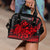 Hawaii Turtle With Hibiscus Tribal Red Shoulder Handbag - LT12 One Size Red - Polynesian Pride