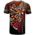 Kosrae Custom T Shirt Red Vintage Tribal Mountain - Polynesian Pride