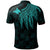 Papua New Guinea Polo Shirt Polynesian Wings (TurQuoiSe) - Polynesian Pride