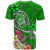 Tahiti T Shirt Turtle Plumeria (Green) - Polynesian Pride