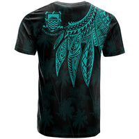 Tuvalu T Shirt Polynesian Wings (Turquoise) - Polynesian Pride