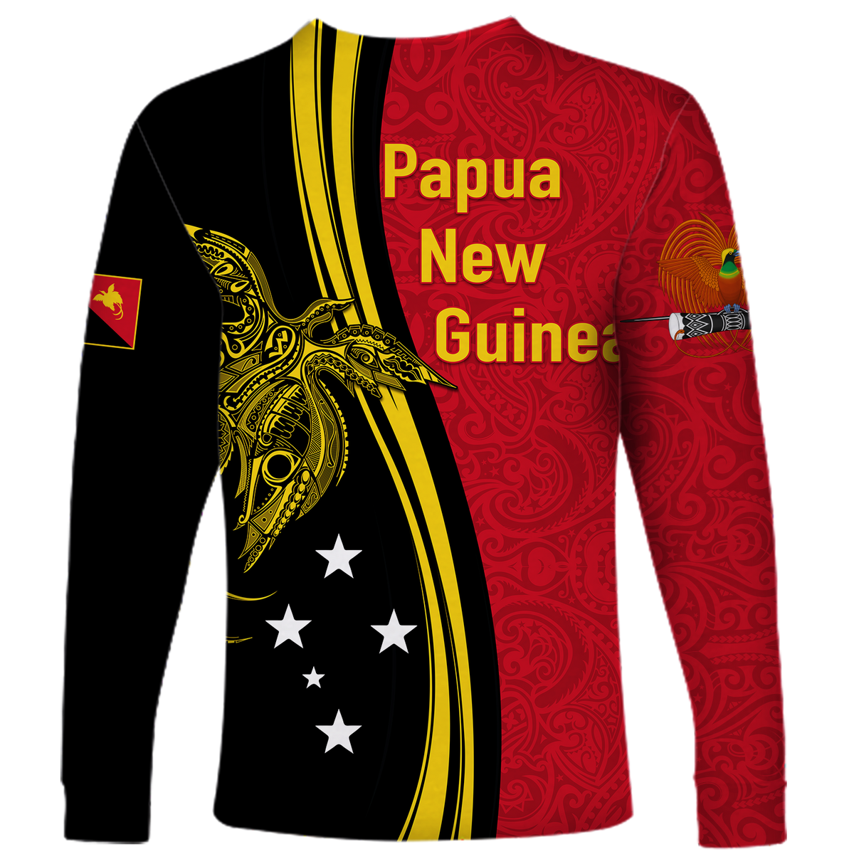 Papua New Guinea Independence Anniversary Polynesian Tribal Long Sleeve Shirt - LT12 - Polynesian Pride