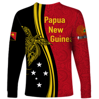 Papua New Guinea Independence Anniversary Polynesian Tribal Long Sleeve Shirt - LT12 - Polynesian Pride