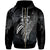 Fiji Polynesian Zip Hoodie Legend White Version Unisex Black - Polynesian Pride