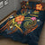 Tuvalu Polynesian Quilt Bed Set - Legend of Tuvalu (Blue) - Polynesian Pride