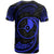 Yap Micronesia All Over T Shirt Blue Tribal Wave - Polynesian Pride