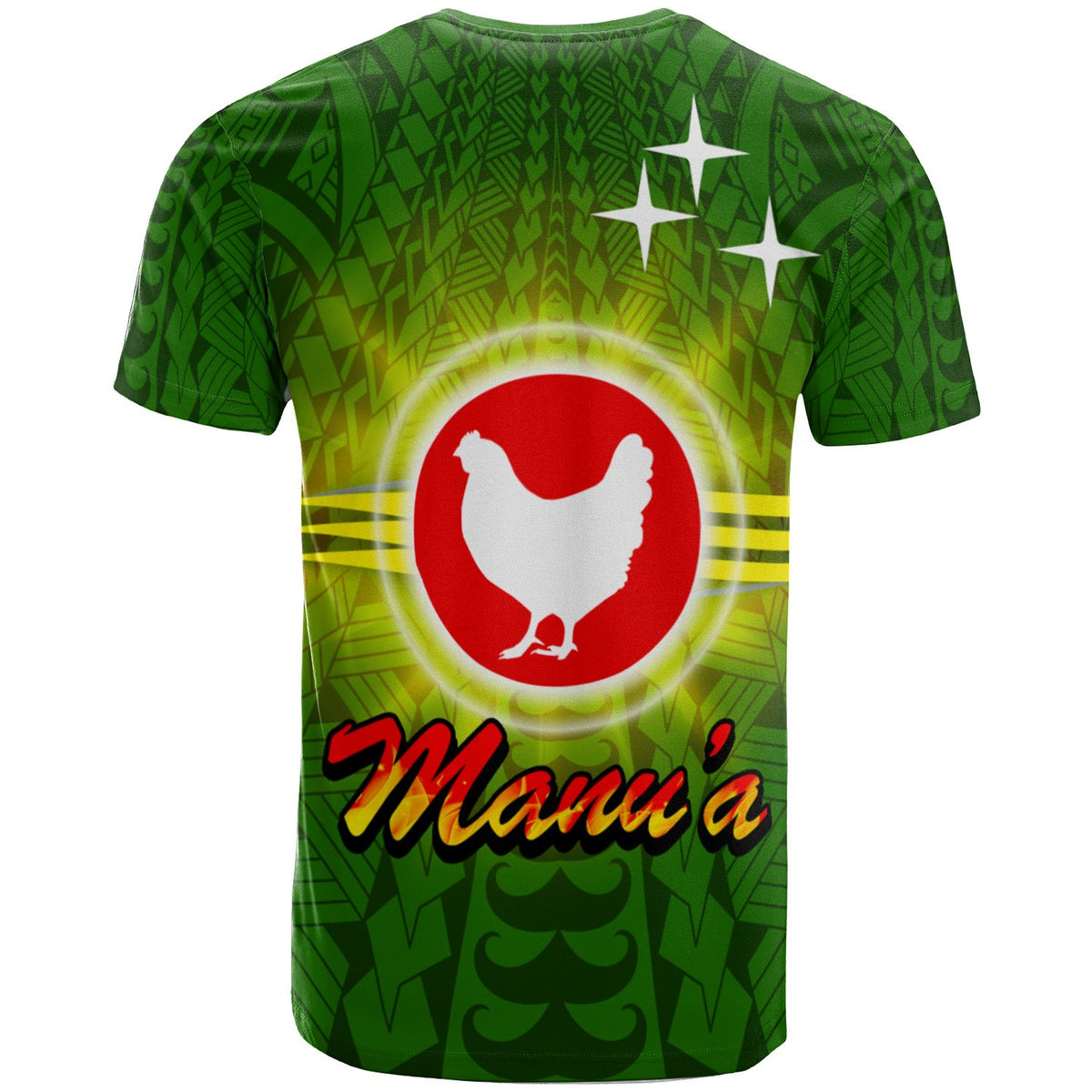 American Samoa Polynesian T Shirt Manua Flag Sunlight - Polynesian Pride