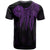 Tahiti Custom T Shirt Polynesian Wings (Purple) - Polynesian Pride