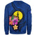 New Caledonia Polynesian Custom Personalised Sweater - Floral With Seal Blue - Polynesian Pride