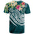 Tahiti Polynesian T Shirt Summer Plumeria (Turquoise) - Polynesian Pride